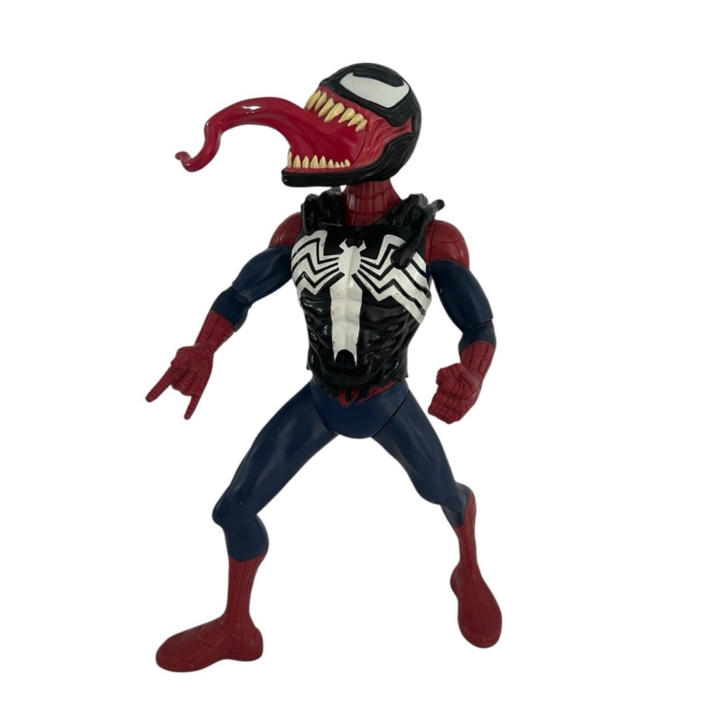 Spider-Man Maximum Venom Action Figure with Venom Gear TALKING 13" Works